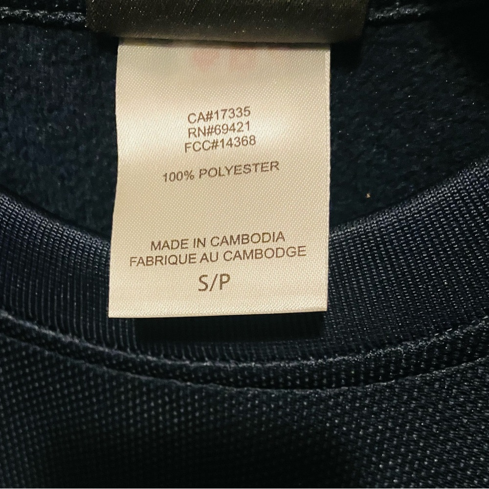 Reebok Navy and Gold Logo Sweatshirt - Picture 3 of 5
